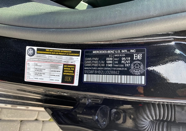 Mercedes-Benz Klasa C cena 309000 przebieg: 15000, rok produkcji 2020 z Leszno małe 781